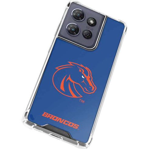 Boise State University Broncos Mascot Moto G Play 5G (2025) Clear Case